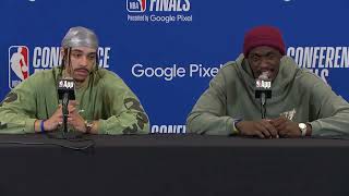 Siakam & Nembhard Post-Game Interview: Conference Finals Game 2 Loss