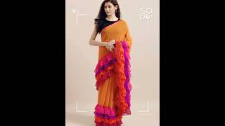 saree design🥻 2022/new saree/western design/women designer party saree #shorts #video