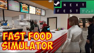 Fast Food Simulator LIVE STREAM | Join us on the Next Fest Demo Playing Co-Op