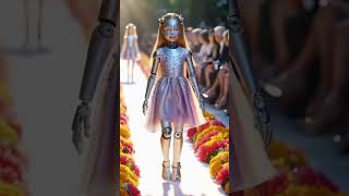 Elon Musk Robot Baby Fashion Show #KidsFashion #RunwayShow #AIArt #YouTubeShorts #베이비패션 #elonmusk