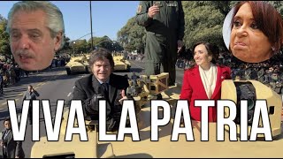 Lagrimas de Zurdo🤣: Desfile Militar del 9 de Julio con Milei y Villarruel/ Desfile con CFK Y ALVERSO