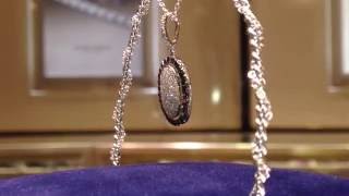 1/2 Carat Genuine Black & White Diamond Pendant in 14K Gold