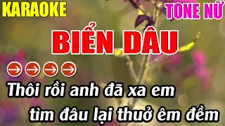 Biển Dâu Karaoke Tone Nữ Karaoke Lâm Nhạc Sống - Beat Mới