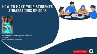 How to Make Your Students Ambassadors of SDGs