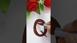 Beautiful letter Q | stylish alphabet writing | letter Q video | Q love | letter Q drawing | Q write