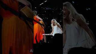 Taylor Swift CALLS Sabrina Carpenter to come and perform with her 😂💋 #taylorswift #tour #funny #love