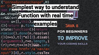 Java | Java 8 | Function | Tutorial