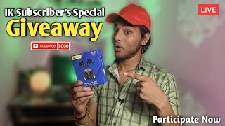 1K subscriber's Special Giveaway 🔥 | WeCool Moonwalk M4 Gaming TWS Giveaway