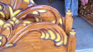 Wooden Simple Bed Design 2023 | Ajanta Palang Design | Modern Wooden Bed Design | Simple Bed #12