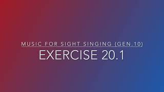 Exercise 20.1 - Music for Sight Singing