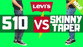 Levis 510 Skinny Fit Vs NEW! Skinny Taper! (The Difference?!) 2021