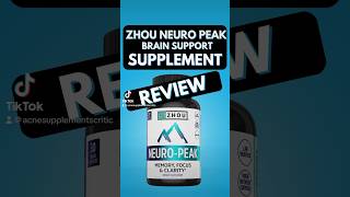 Zhou Neuro Peak Brain Support Supplement Review #productivity #nootropics #shorts