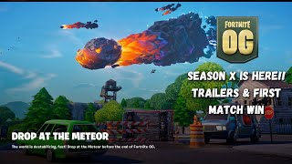 Fortnite OG Season X is Here!! Trailers and First Win