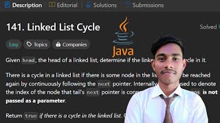 141. Linked List Cycle || LinkedList || leetcode || Easy|| java