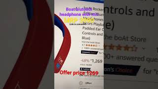 Boat bluetooth headphone with mic #boat #blutooth #headphones #mic #offerprice #offer #bestdeals