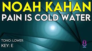 Noah Kahan - Pain Is Cold Water - Karaoke Instrumental - Lower