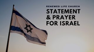 "Statement and Prayer for Israel"