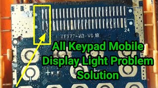 All china keypad mobile lcd light problem solution