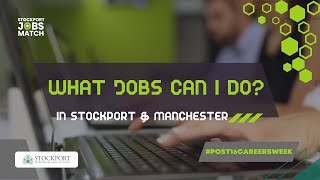 What jobs can I do in Stockport and Manchester?