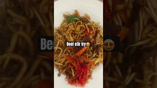 Beef stir fry 😍♥️#yummy #youtubeshorts