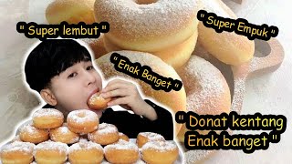 Makan 20 Donat Jadul Putri keraton (Donat Kentang) Rasanya empuk dan lembut bangett enak banget