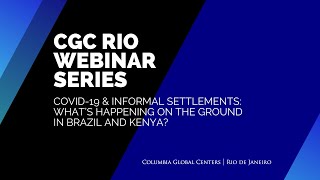 COVID-19 & informal settlements: What’s happening on the ground in Brazil and Kenya?