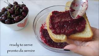 how to make homemade cherry marmalade by Adhorle Kitchen