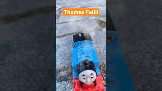 Thomas FALLS on the stone road!! #thomasandfriends #trains