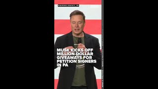 Elon Musk kicks off million-dollar giveaways for petition signers in Pa. town hall