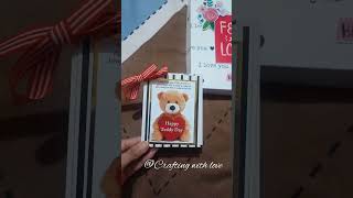 Gift card for Teddy day//valentine's day special#giftcard idea//#shortvideo#trendingshort#viral