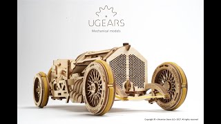 Ugears U-9 Grand Prix Car | Part-4 Assembly of the Main Chassis Frame | STEM Learning DIY Kits