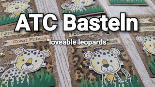 ATC Basteln und Tausch  - "loveable leopards"