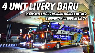 RILIS LAGI !! 4 UNIT ROSALIA INDAH DOUBLE DECKER LIVERY & INTERIOR BARU, POWERED BY SCANIA K410 iB