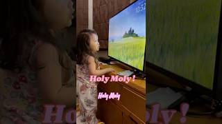 Jazzy was surprised! Holy Moly 😃 #funny #viralvideo  #2yearsold