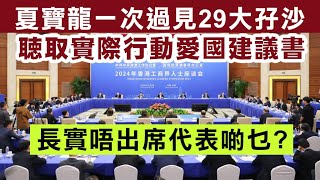 【夏寶龍南下1A】夏寶龍八小時要29大孖沙交功課，李澤鉅唔出現，李澤楷其實代表唔到長實，夏寶龍警告以港為家不能走資！ 12/11/2024