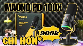 Maono PD100X Micro giá rẻ : Kết nối USB / XLR, khử ồn, âm thanh chi tiết, LED RGB có đáng mua?