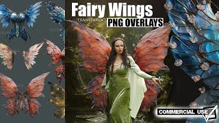 Tutorial // How to use my "Fairy Wing" PNG Overlays in Photoshop