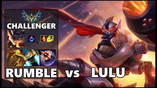 SEASON 12 CHALLENGER Support Gameplay - RUMBLE vs LULU Patch 12.9