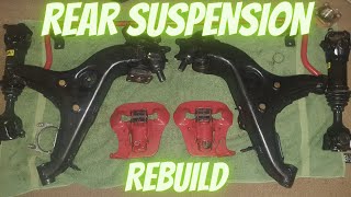 REBUILDING THE REAR SUSPENSION OF MY NISSAN 280ZX FJ20ET, BEARINGS, BUSHES, BRAKE PADS AND MORE !!!!