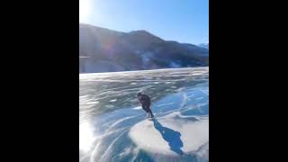 Ice skating in Canadian Rocky Mountain 🇨🇦