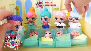 Surprise Dolls Lil Sisters Sleep in Barbie Bunk beds