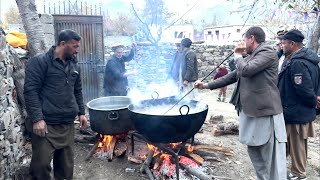 Traditional Wedding Food Preparation In Nagar Valley, Pakistan