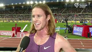 Olympic 1500m champion Cole Hocker After 2nd Place in the Lausanne Diamond league