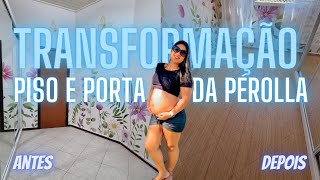 MUDAMOS O PISO E A PORTA DO QUARTO DA PÉROLLA C/ ADESIVO | FICOU PERFEITO | 2° EP: DA TRANSFORMAÇÃO