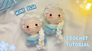 ❄️ Crochet Mini Princess Elsa |  Easy Step by Step Tutorial