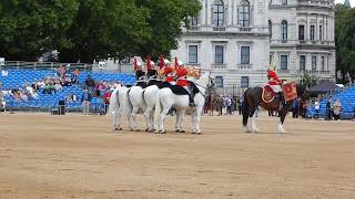 Military Musical Spectacular Horse Guards Parade, 16/07/24,State Trumpeters fanfare with Drum Horse