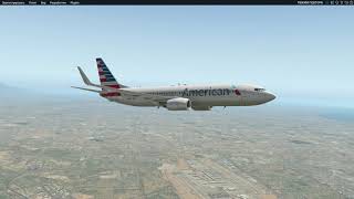 Boeing 737 800 Takeoff and landing in Los Angeles American