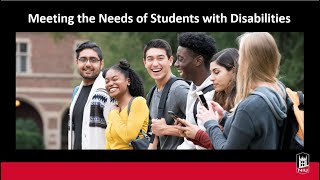 Meeting the Needs of Students with Disabilities Workshop (9/6/2024)