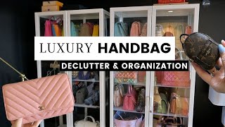 Designer Handbag Declutter and Organization (purging bags before I move)