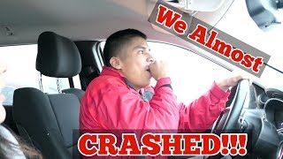 ICY ROAD TRIP !!  | ALMOST CRASHED